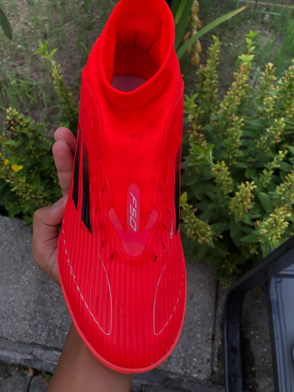 Adidas F50 Red Soccer Cleats - photo 2