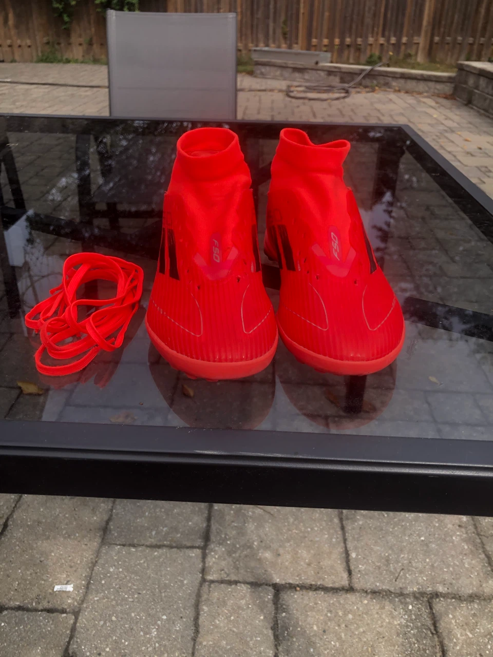 Adidas F50 Red Soccer Cleats - photo 3