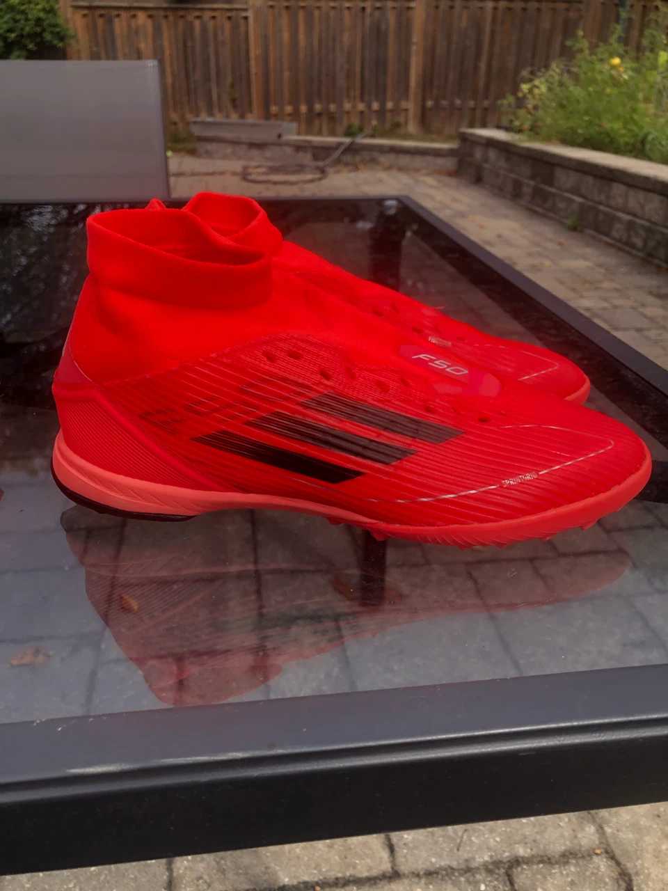 Adidas F50 Red Soccer Cleats - photo 4