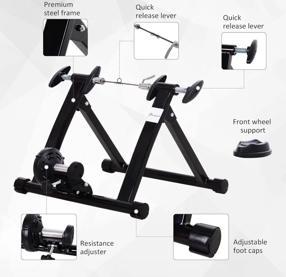 Soozier Foldable Bike Trainer Stand - photo 2