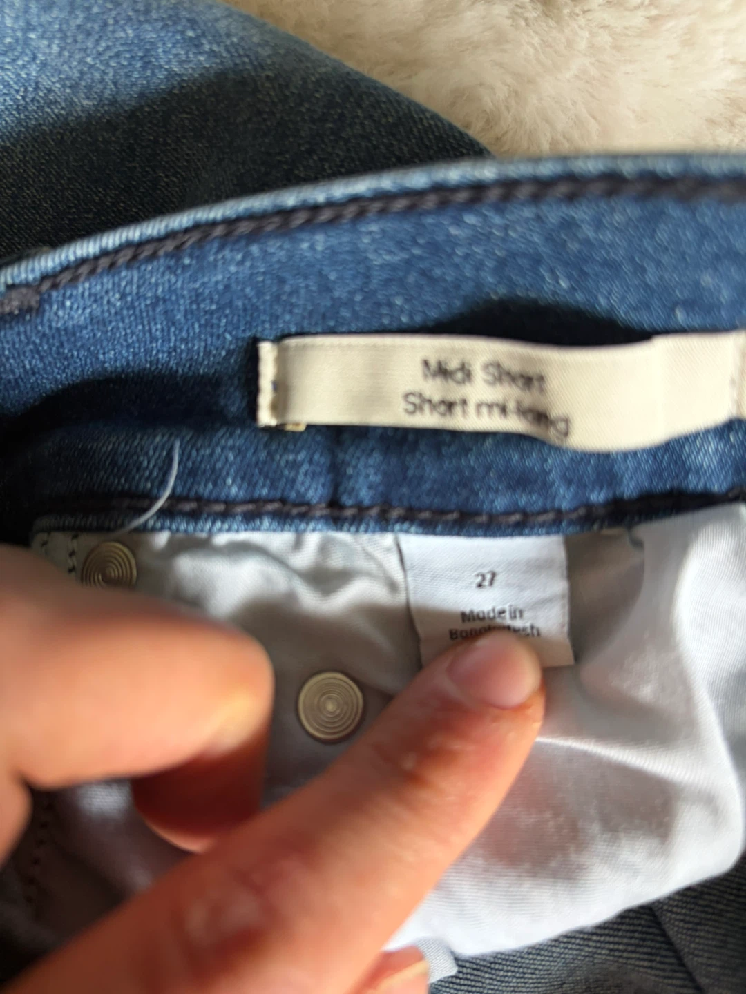 Calvin Klein Midi Denim Shorts - photo 2