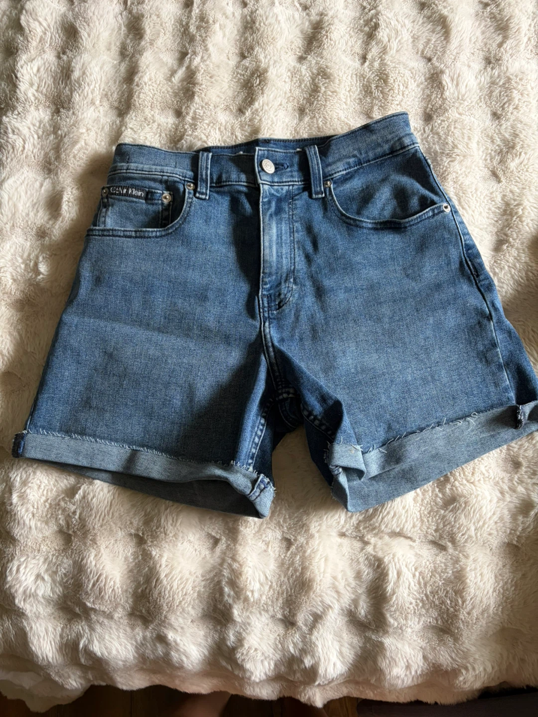 Calvin Klein Midi Denim Shorts - photo 4