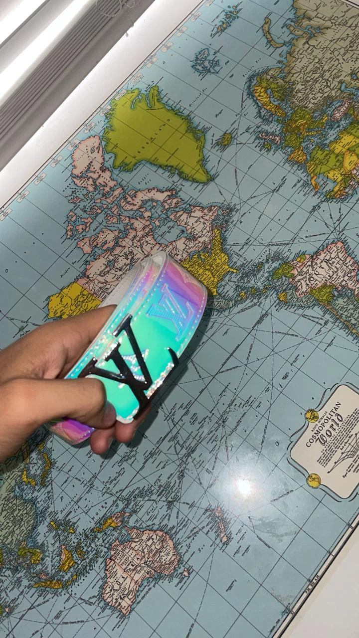 Louis Vuitton iridescent belt