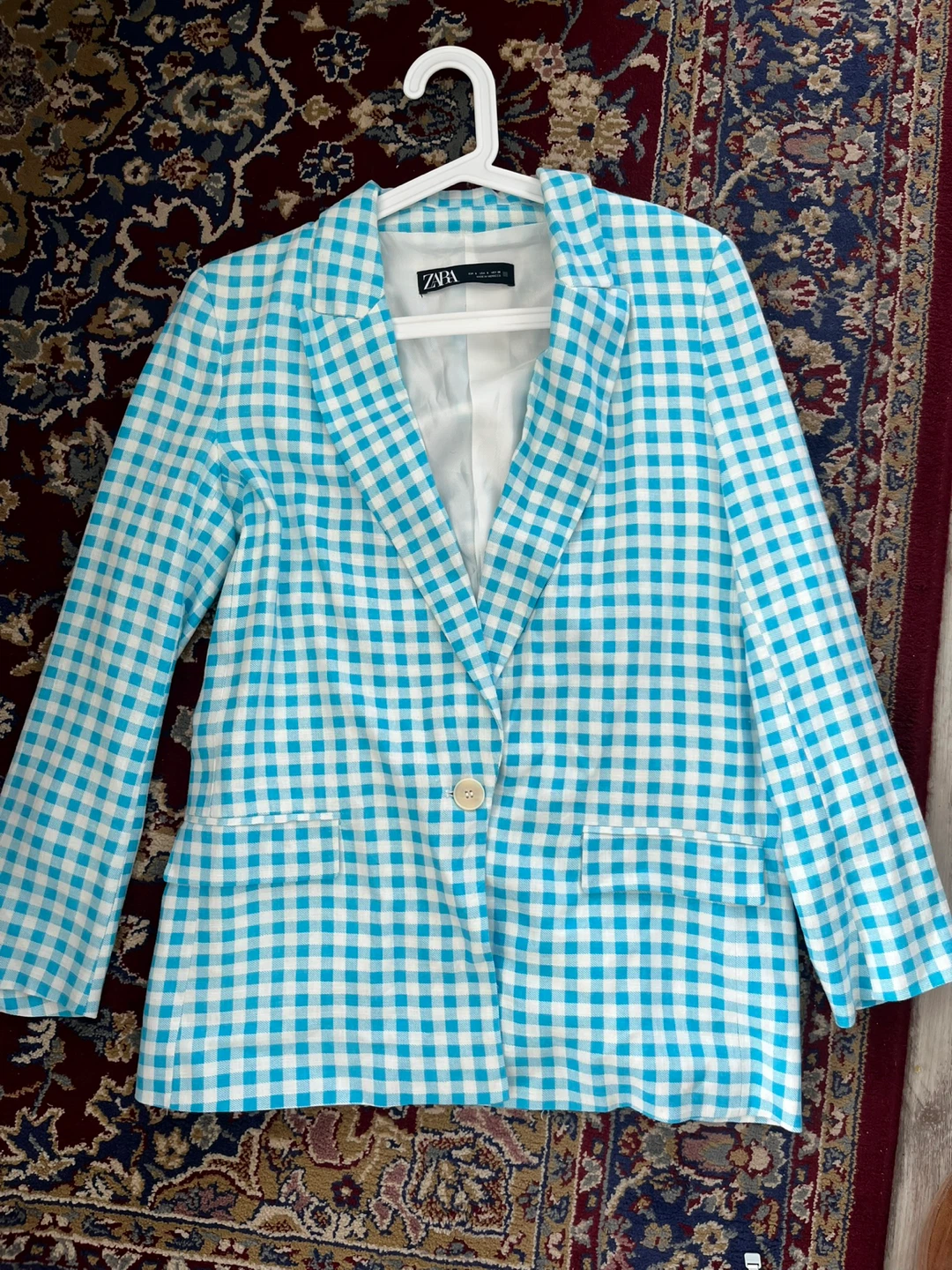 Zara Gingham Blazer
