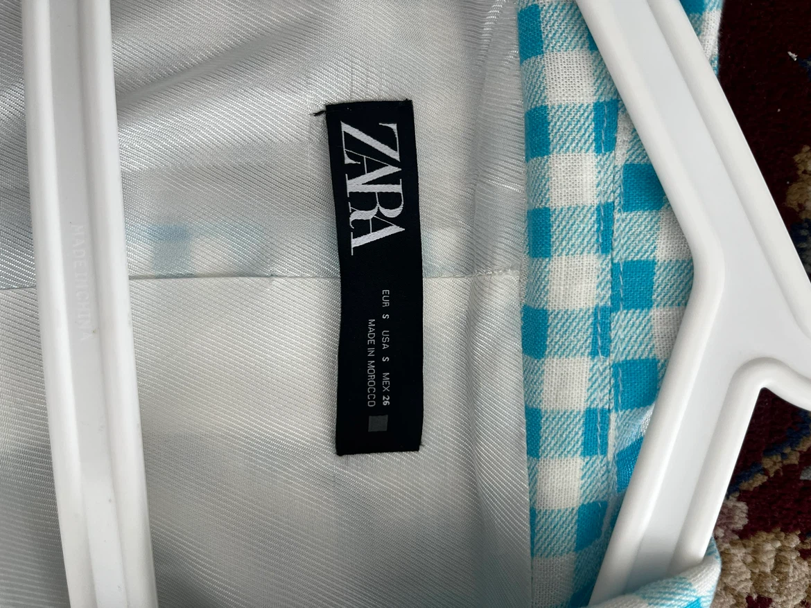 Zara Gingham Blazer - photo 2