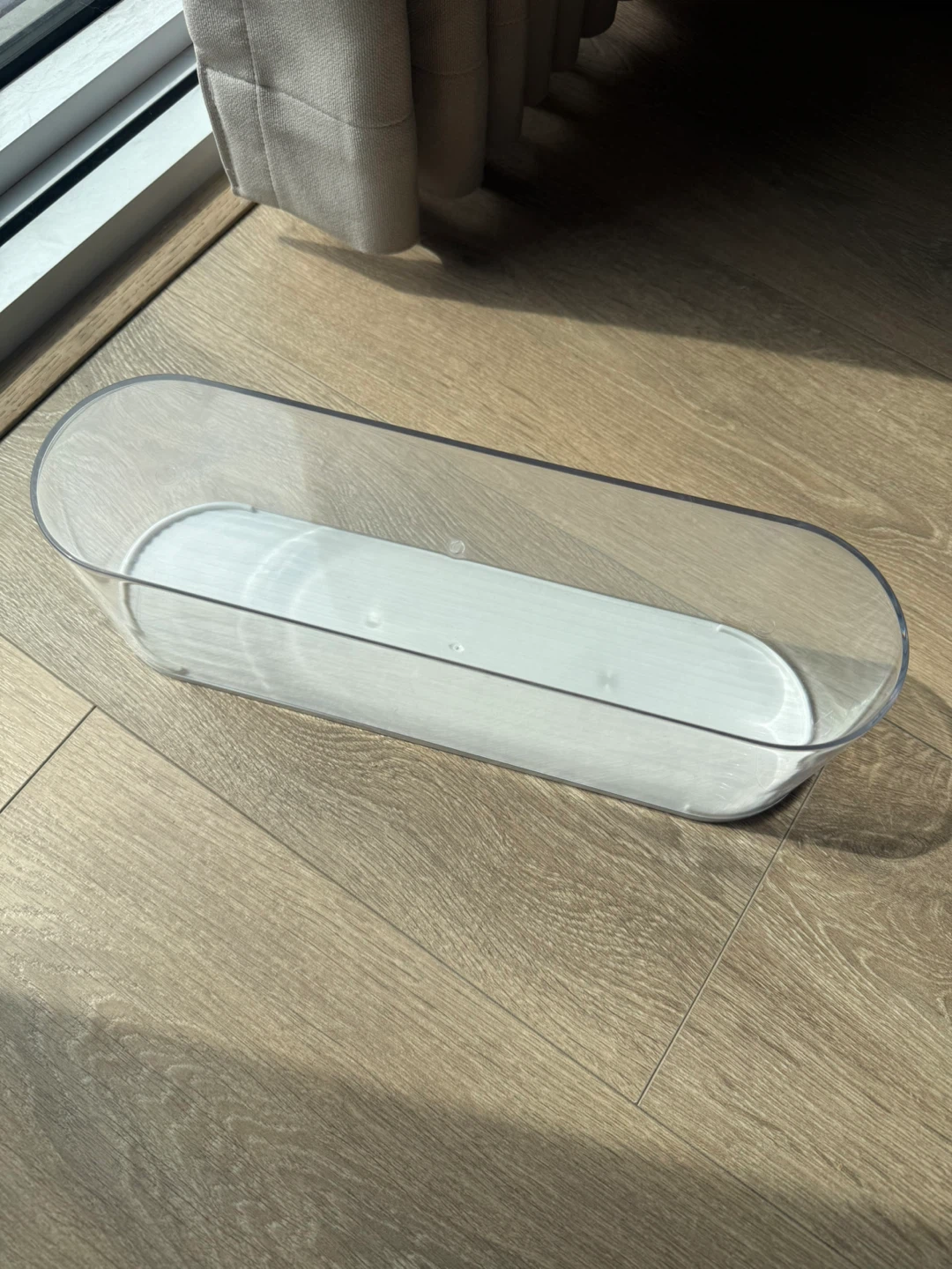 Clear Oval Storage Container