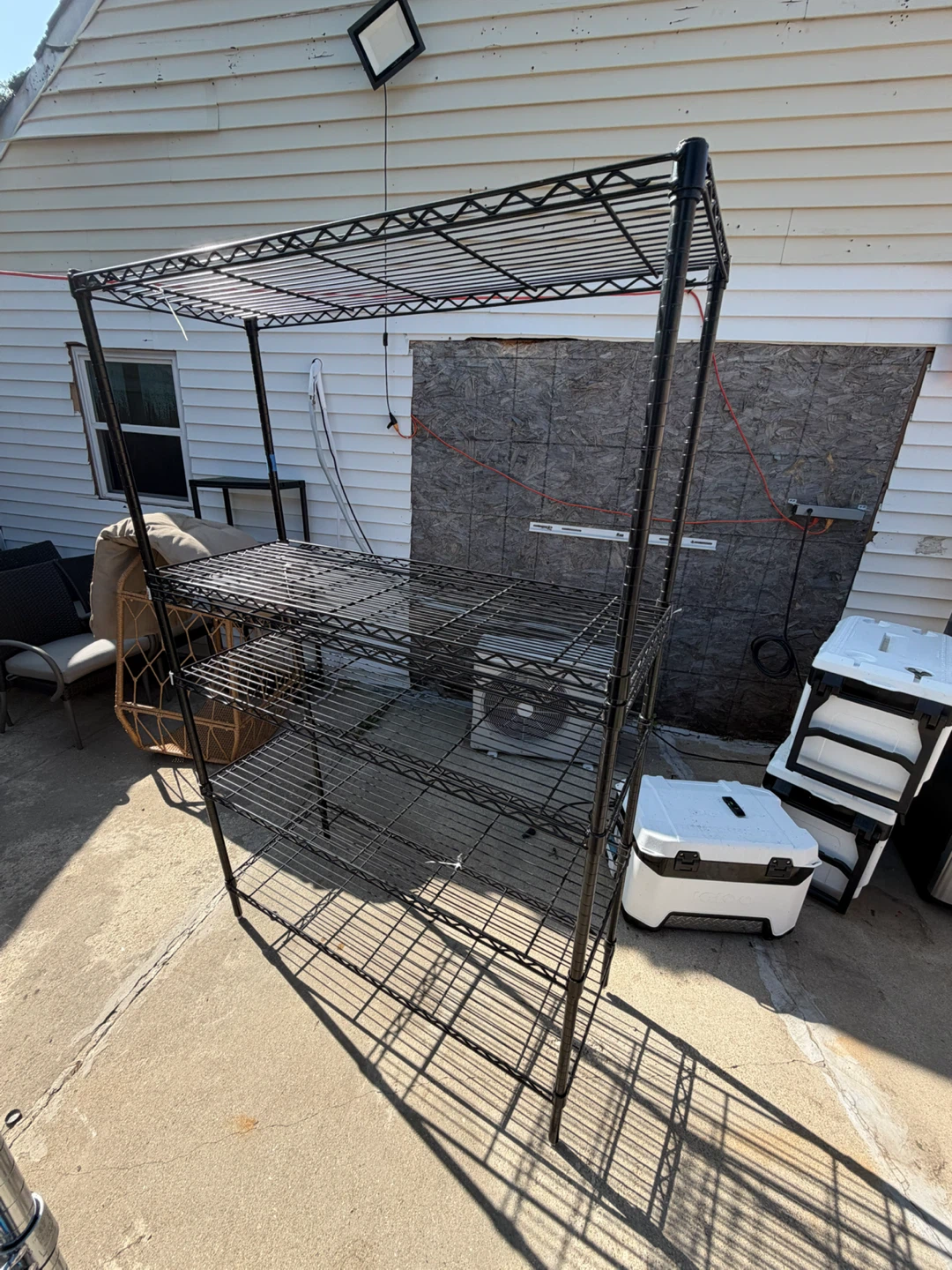 Black Wire Shelving Unit - 5 Tiers