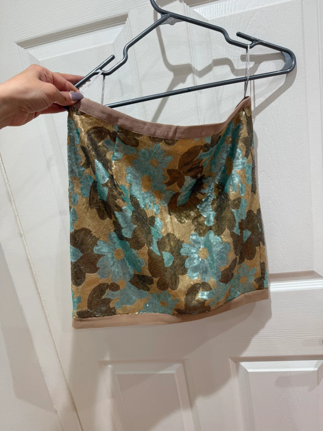 Forever 21 Sequin Blazer and Floral Skirt Set - photo 3