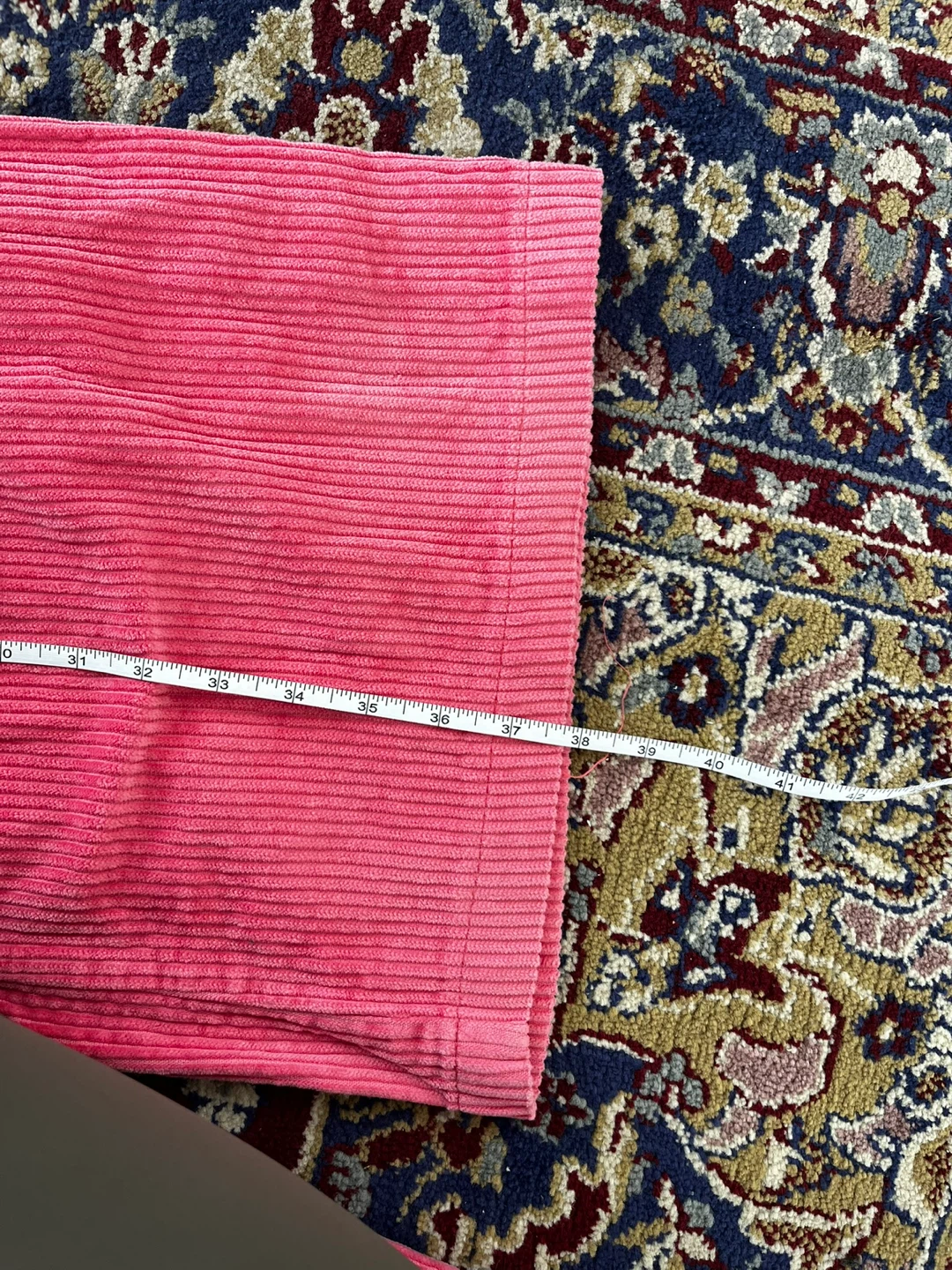 Pink Corduroy Wide Leg Cargo Pants - photo 4