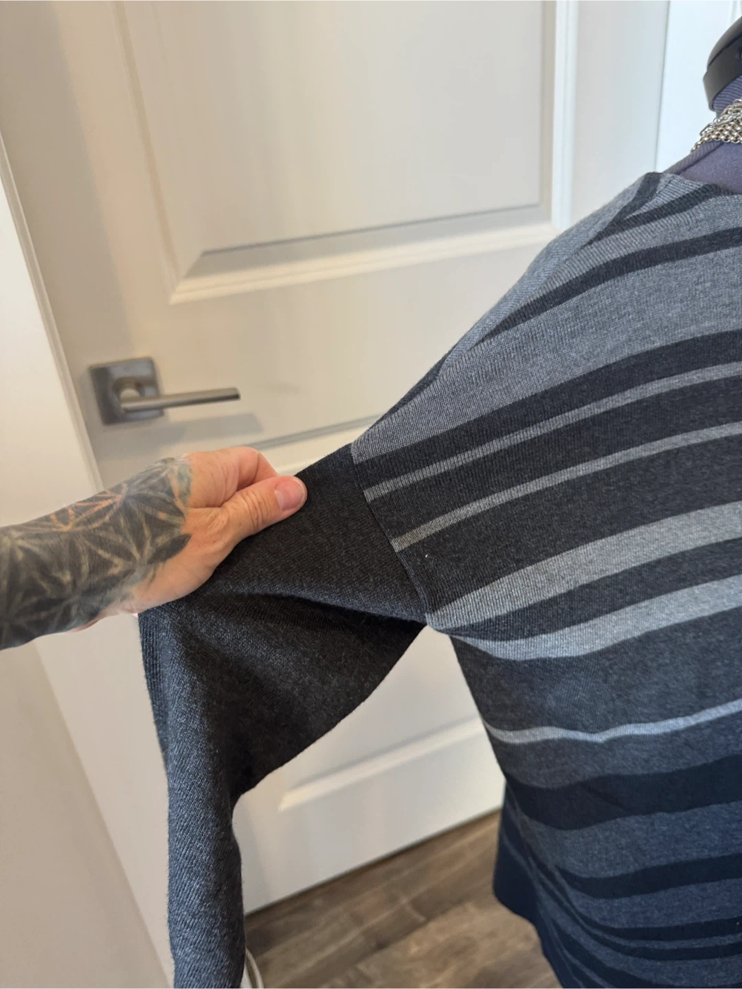 Eileen Fisher Striped Crew Neck Sweater  - size xs (small pick) - photo 5