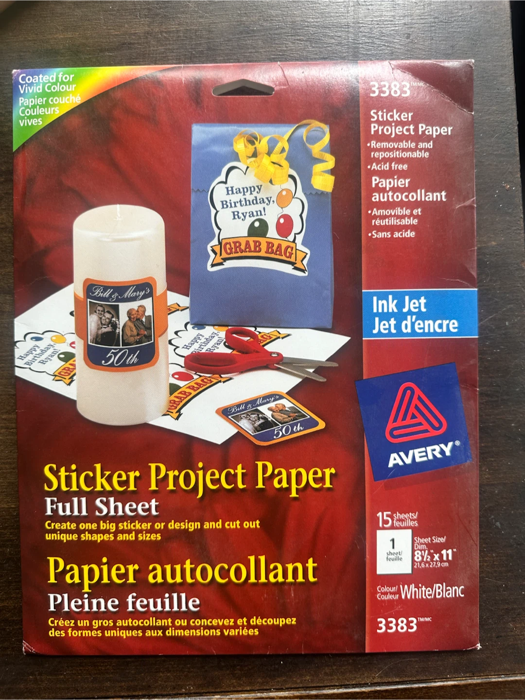 Full blank sticker sheets by Avery 14 sheets