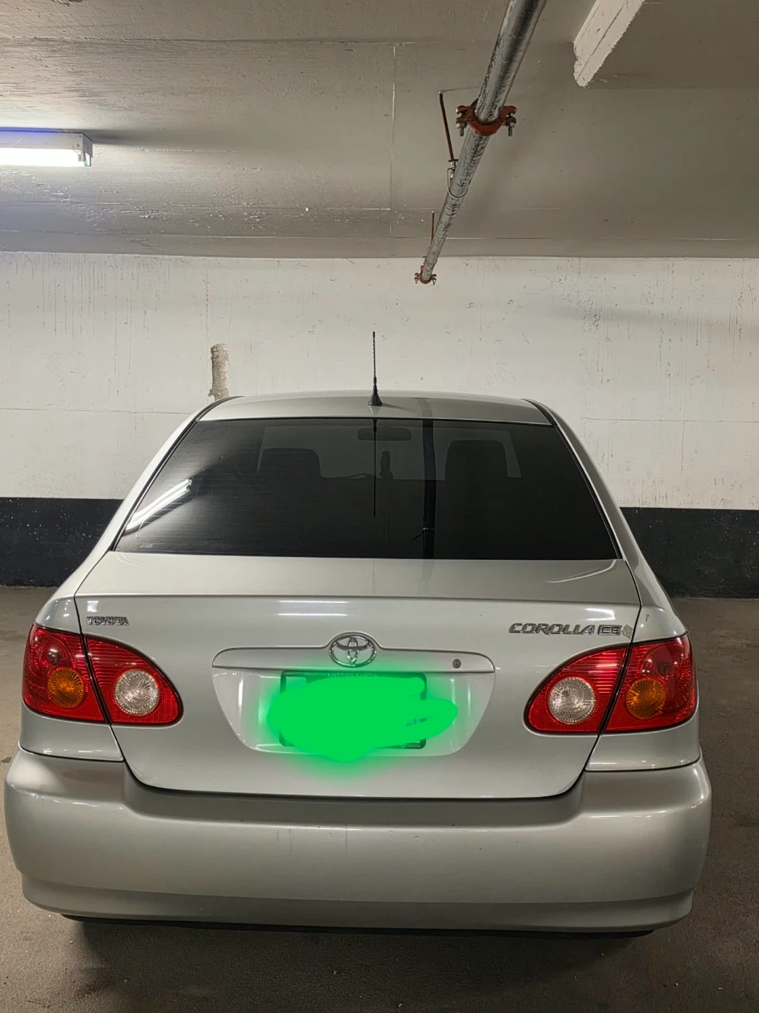 Silver Toyota Corolla LE