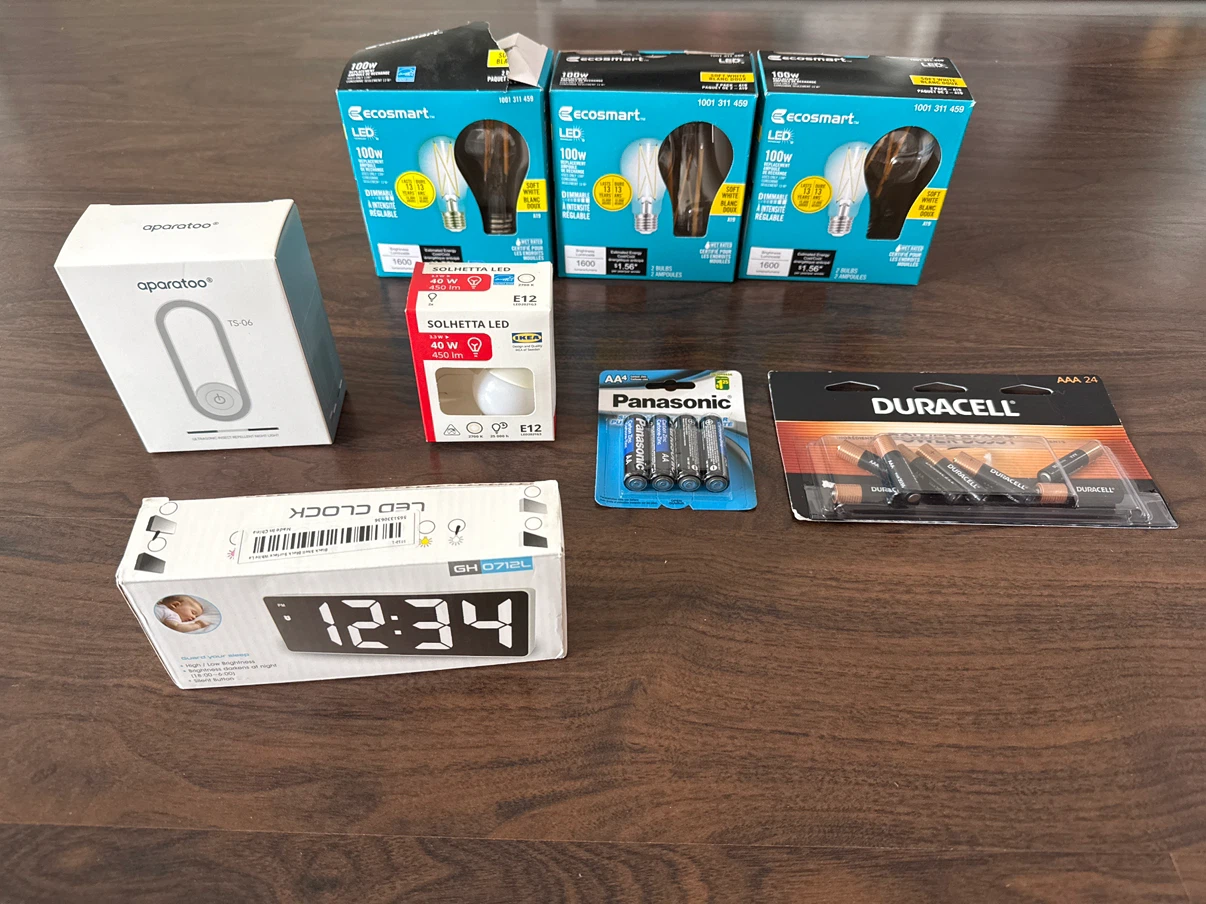 New LED Light Bulbs and Batteries
