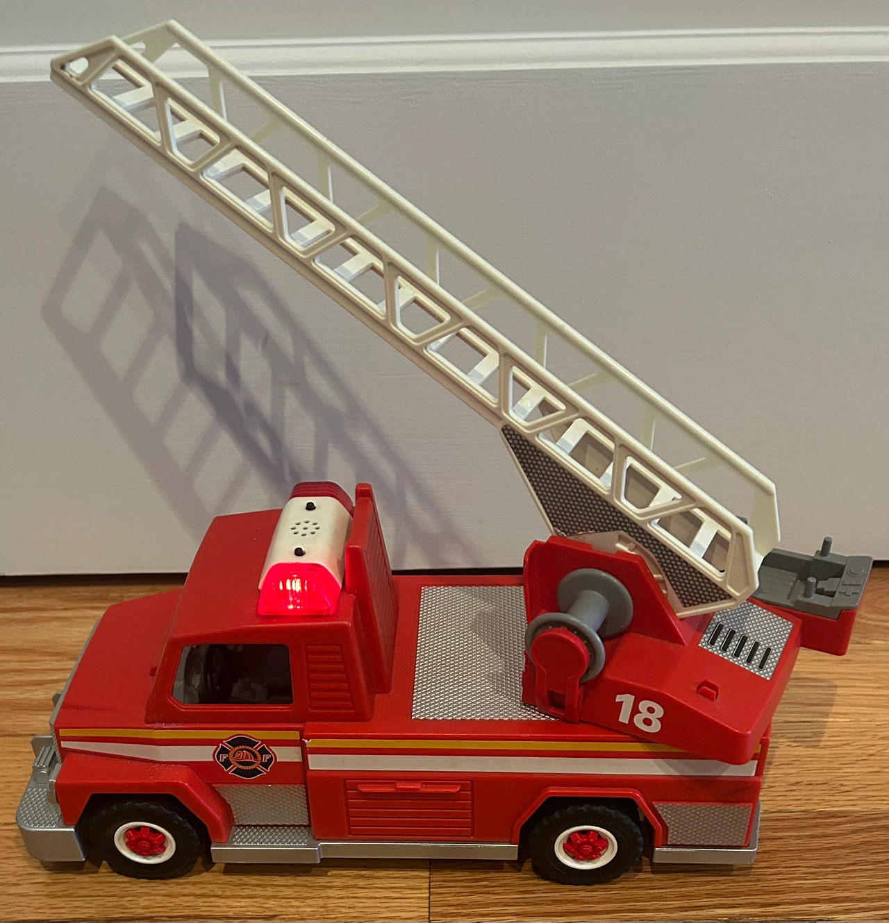 Red Fire Truck Toy Ladder with Lights