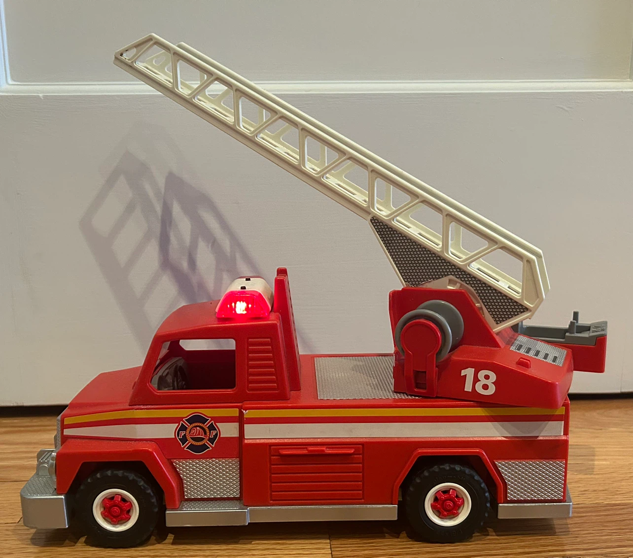 Red Fire Truck Toy Ladder with Lights - photo 2