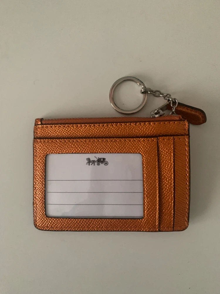 Coach Card Holder with Keychain Orange - photo 2