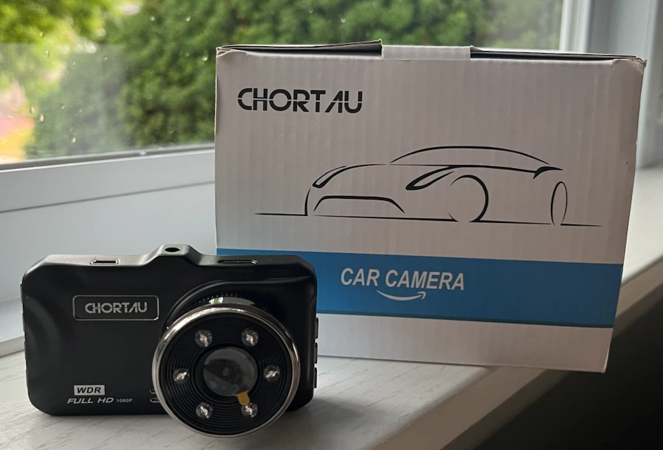 CHORTAU Dual Dash Cam Front & Rear 1080P – New, Complete in Box