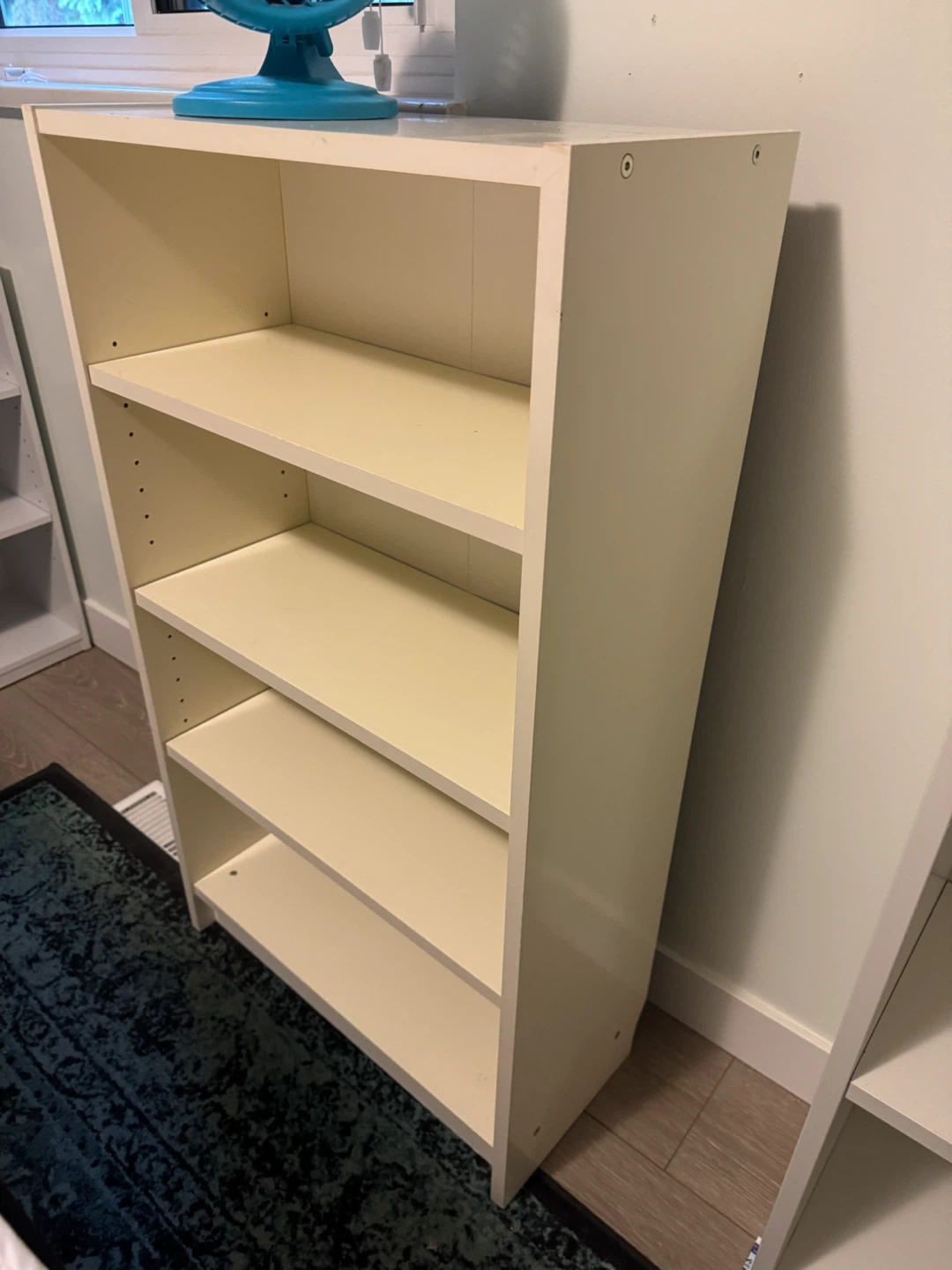 small white shelf