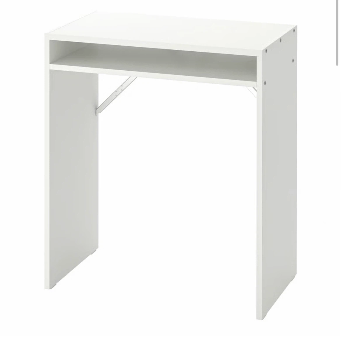 White IKEA TORALD Desk + SONGMICS Office Chair (Good Condition) - photo 2