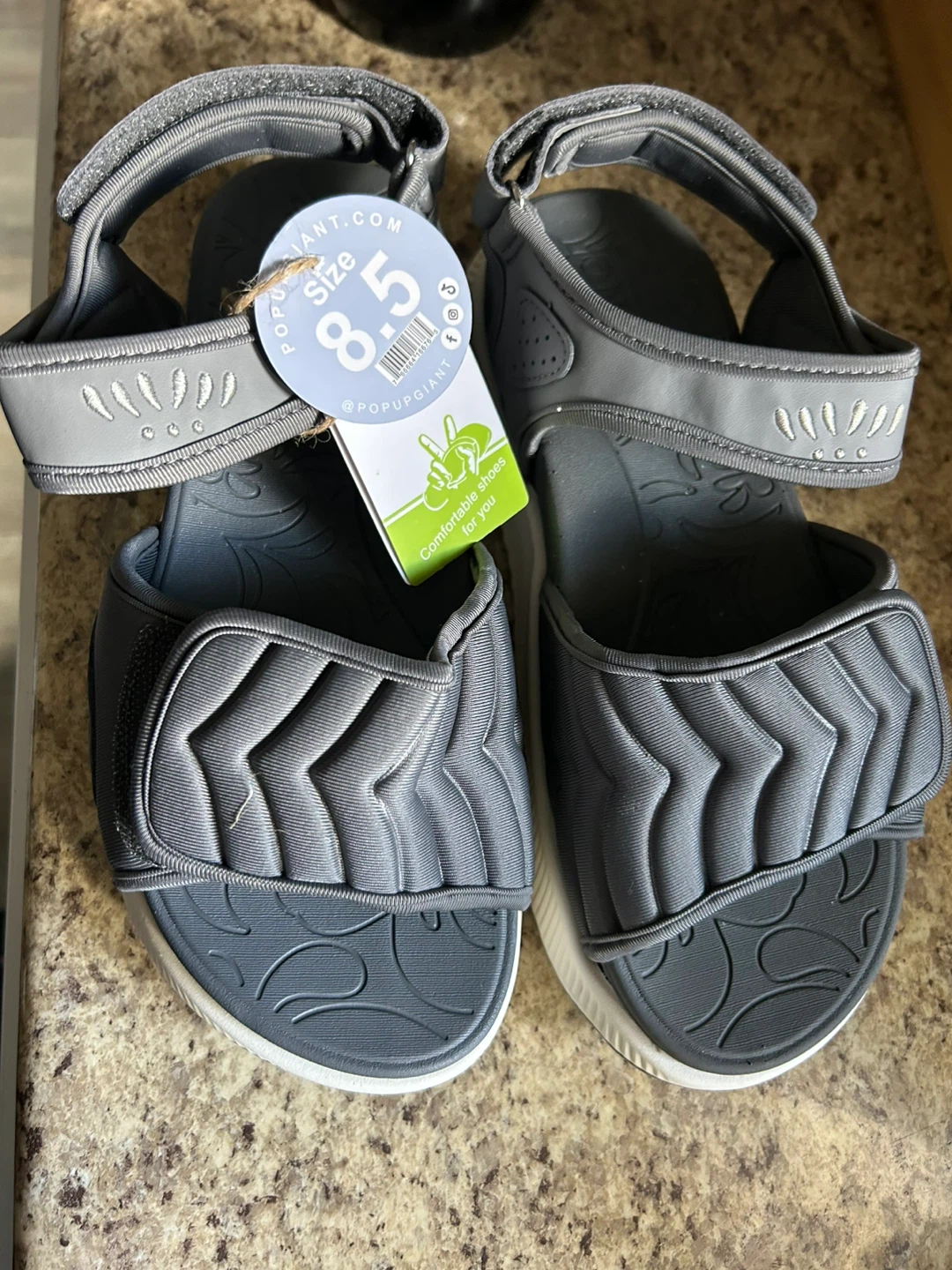 New ONCAI Grey Sandals size 8.5 - photo 2
