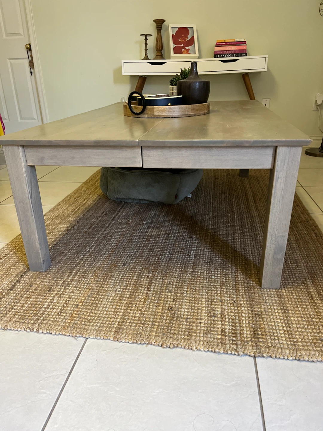 Extendable Japanese Table - Grey Wash Wood - photo 2