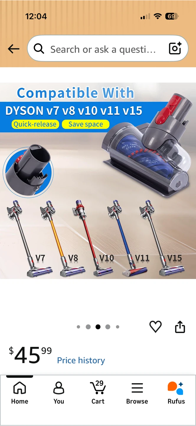 Dyson compatible Vacuum Cleaner Head - photo 4