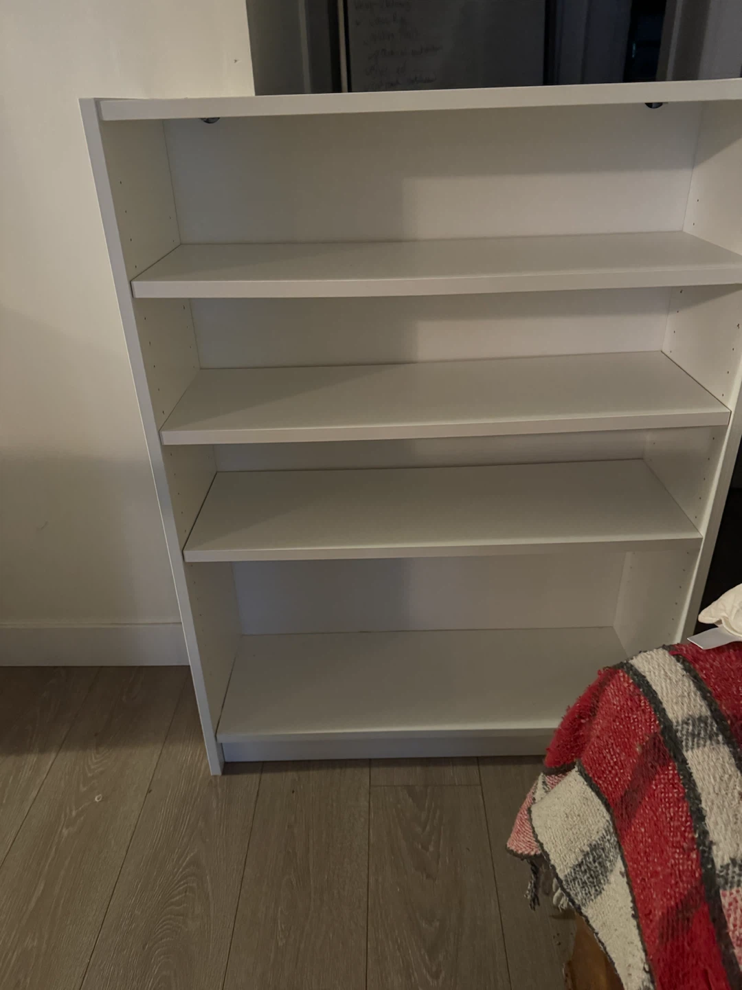 white shelf