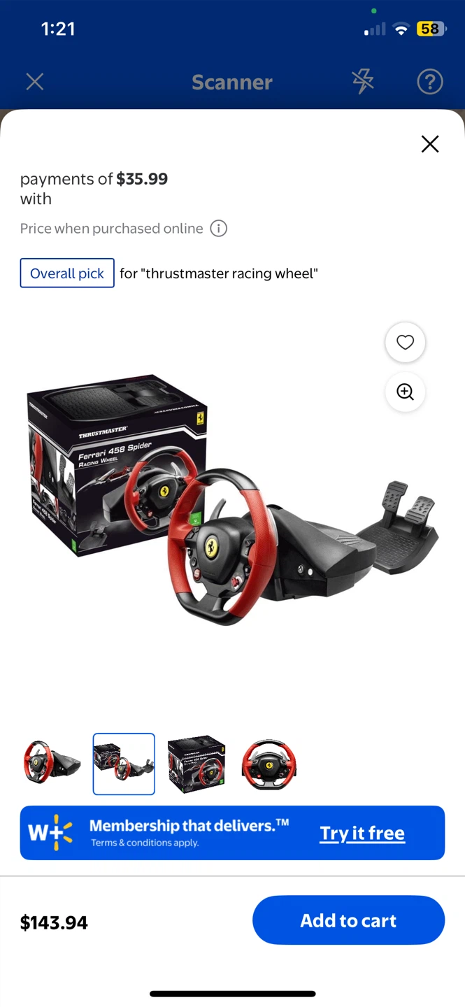 Thrustmaster Ferrari 458 Spider Racing Wheel - photo 4