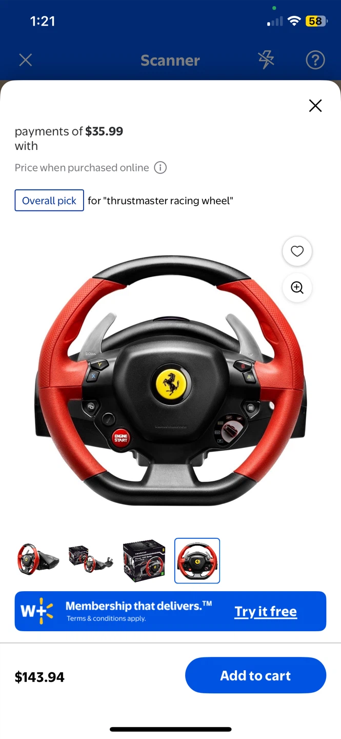 Thrustmaster Ferrari 458 Spider Racing Wheel - photo 5