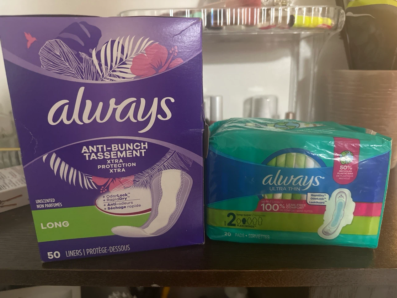 Always Anti-Bunch Liners and Ultra Thin Pads Set