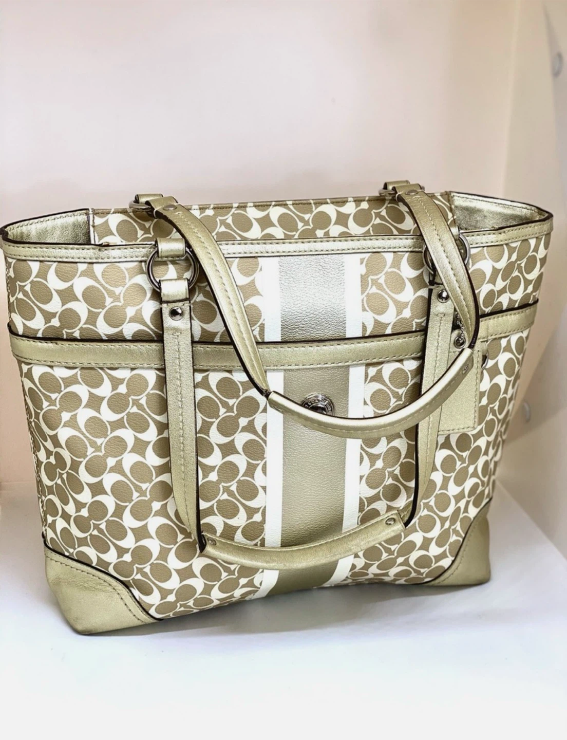 Coach Monogram Tote Bag