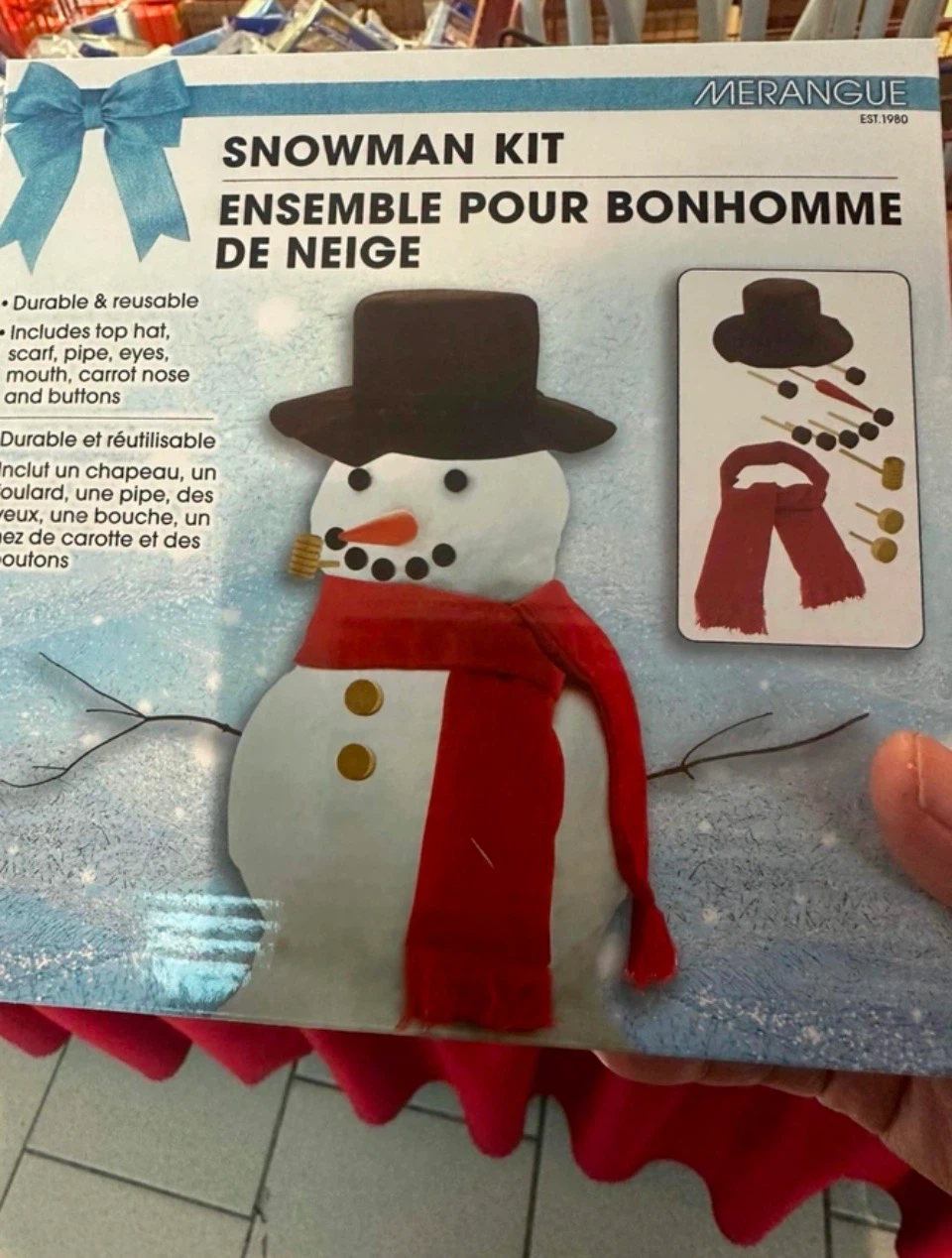 Merangue Snowman Kit