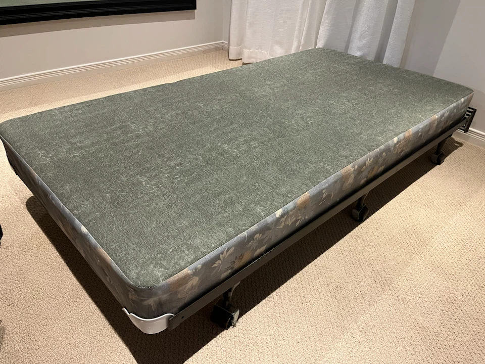 Twin Mattress, Box Spring & Metal Bed Frame - photo 3