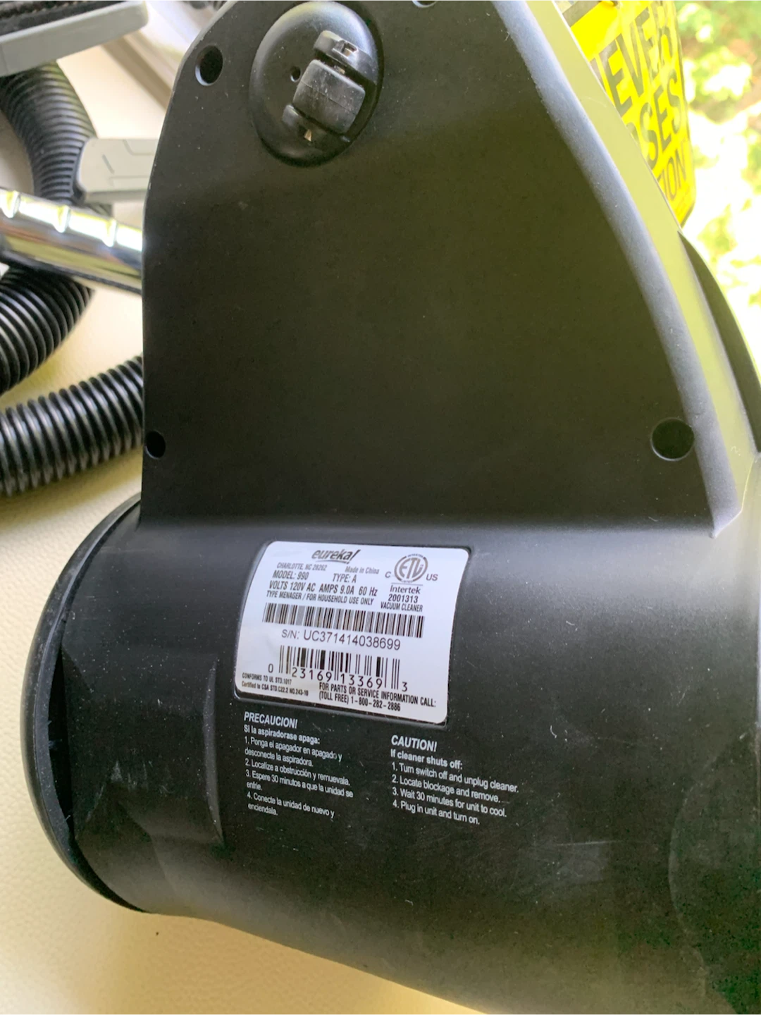 Eureka AirSpeed COMPACT Vacuum Cleaner - photo 3