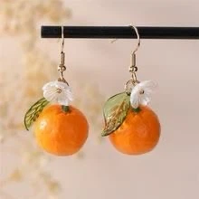 Orange Fruit Earrings