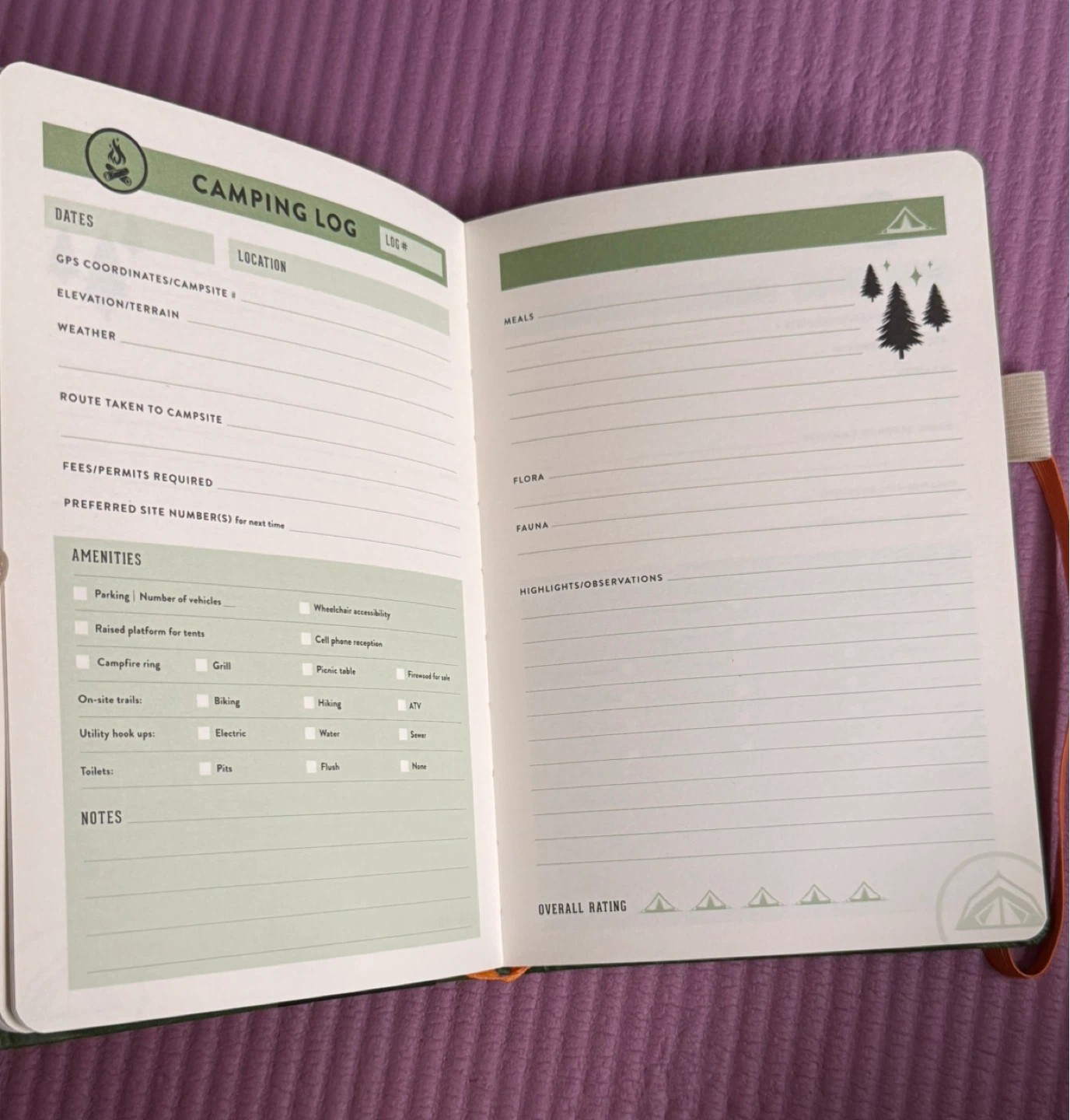 NEW✨The Camper's Journal Outdoor Journal Camping Log Book - photo 2