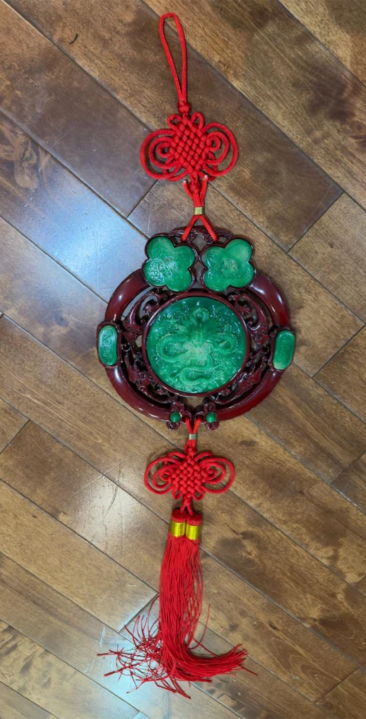 Red and Green Traditional Chinese Hanging Ornament - photo 2