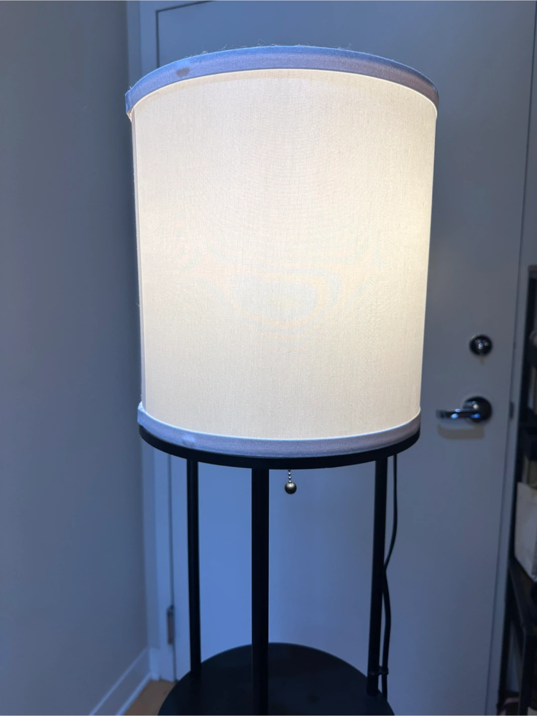 Black Floor Lamp with Shelves - photo 3