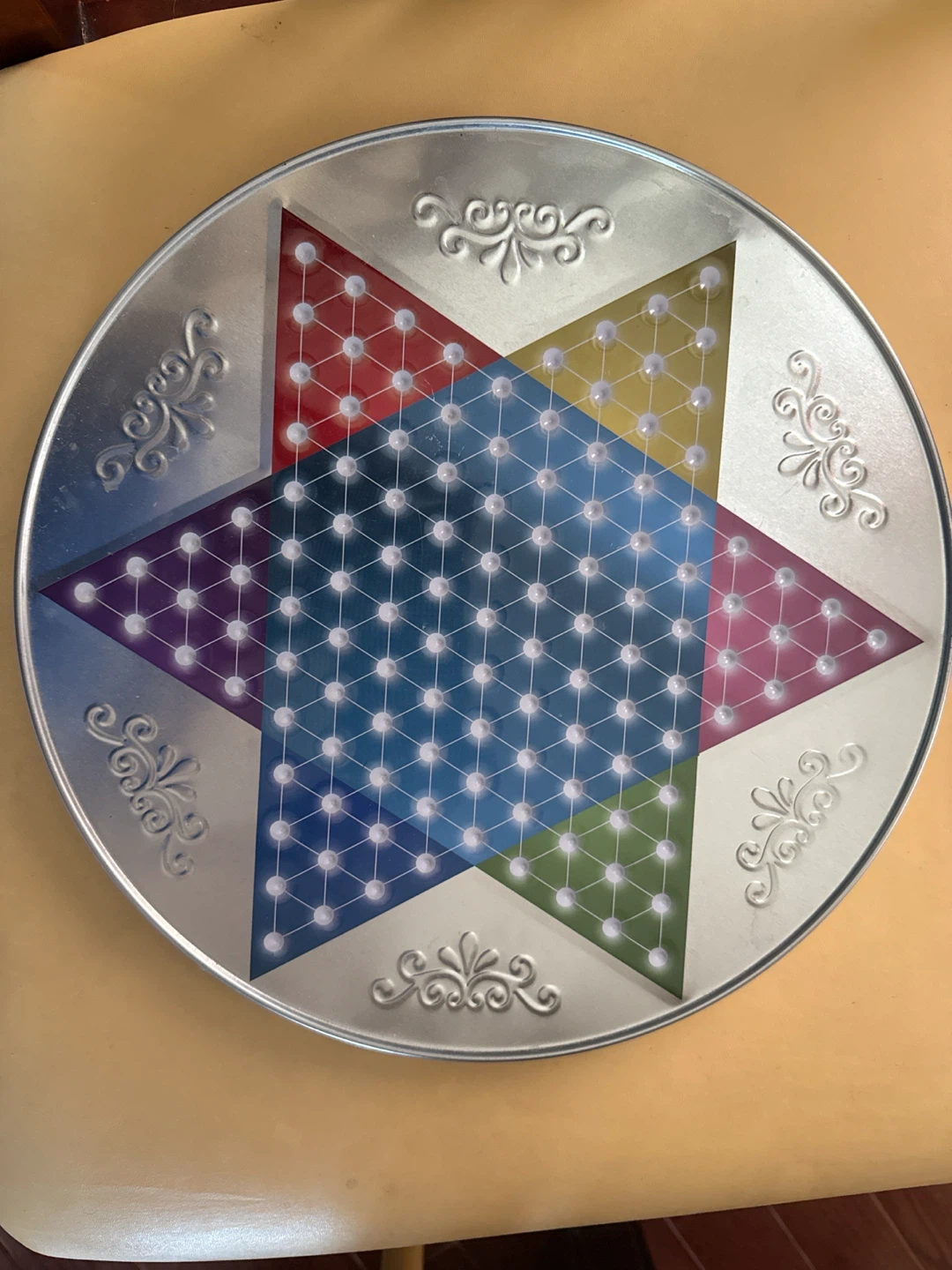 Chinese Checkers Board Game with Marbles