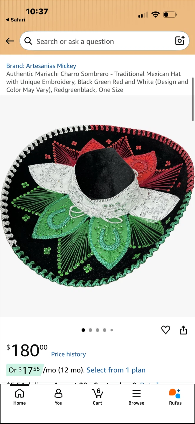 Artesanias Mickey Sombrero - Mariachi Hat - photo 3