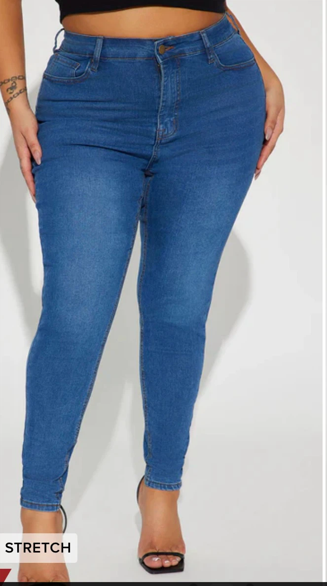 Blue Denim Stretch Jeans
