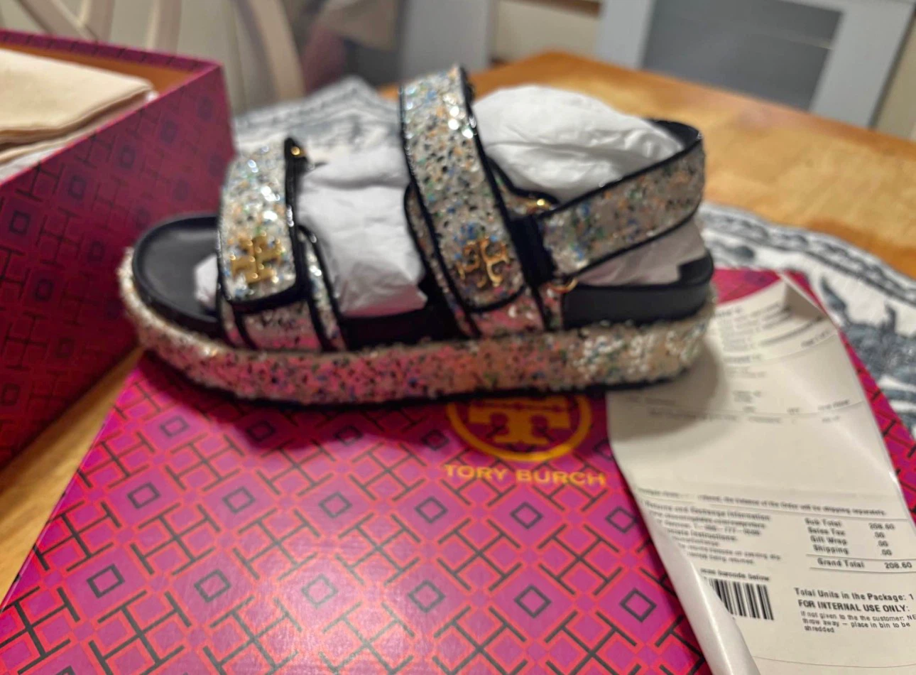 Tory Burch Womens Ines Ankle Strap Sandals