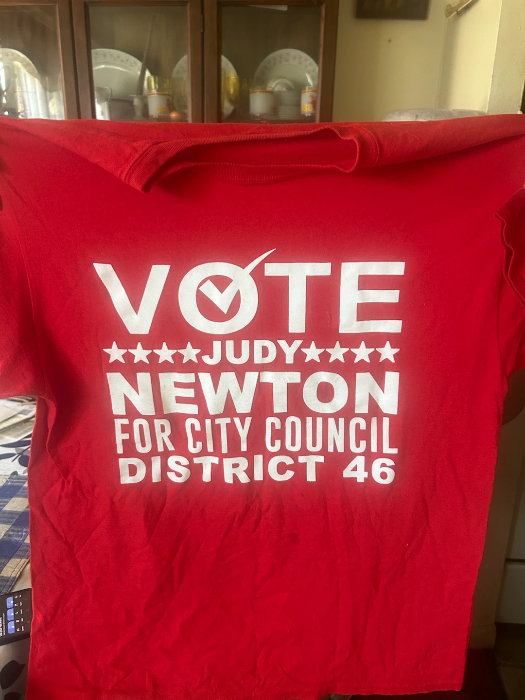 Judy Newton for City Council District 46 T-Shirt - photo 2