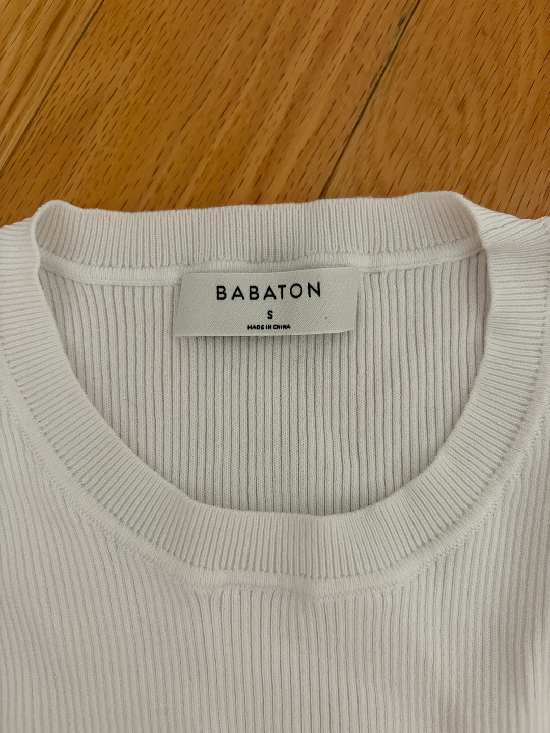 BABATON White Long Sleeve Ribbed sweater. - photo 2