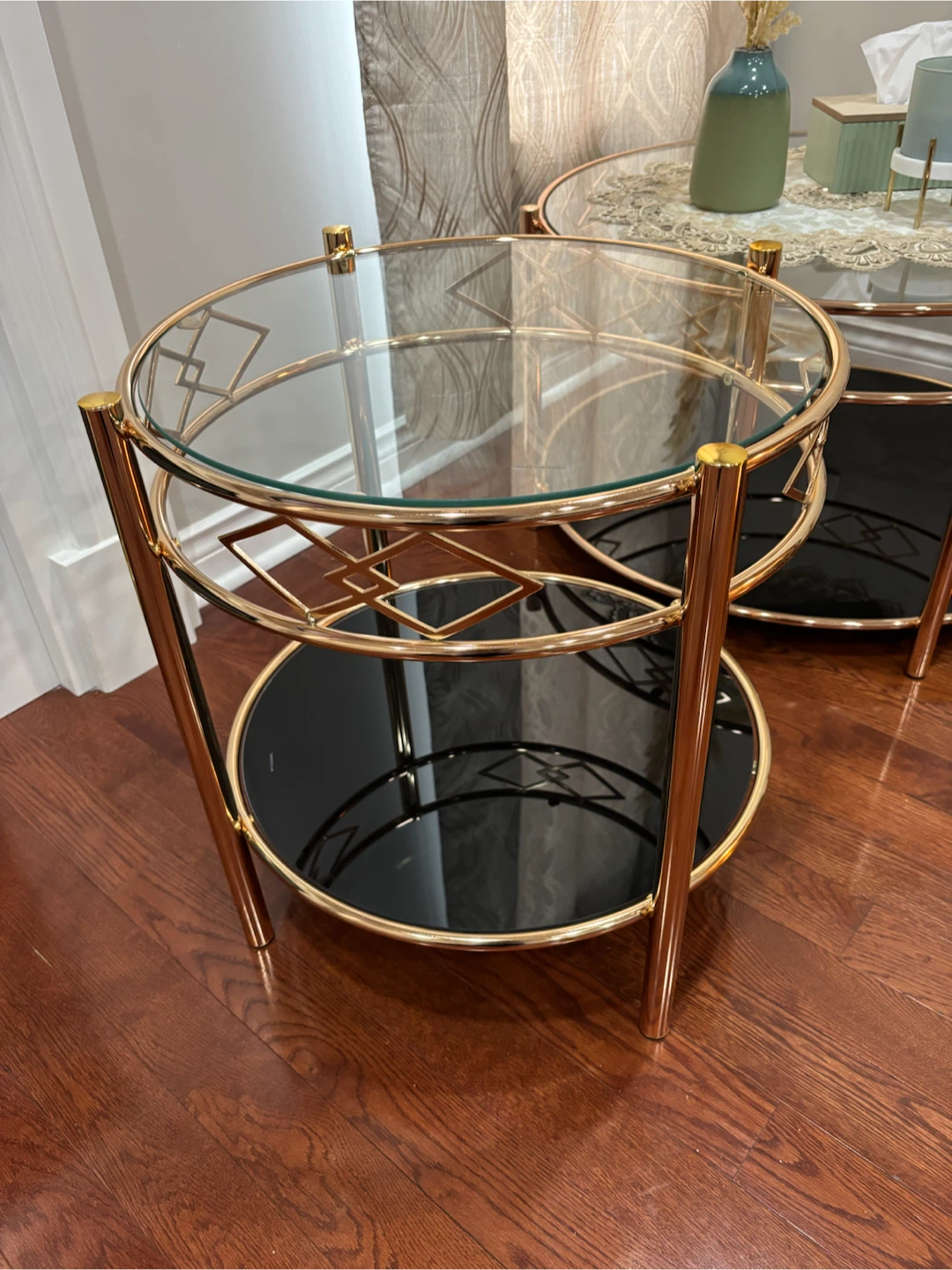 Elegant 3-Piece Glass Coffee Table Set - photo 3