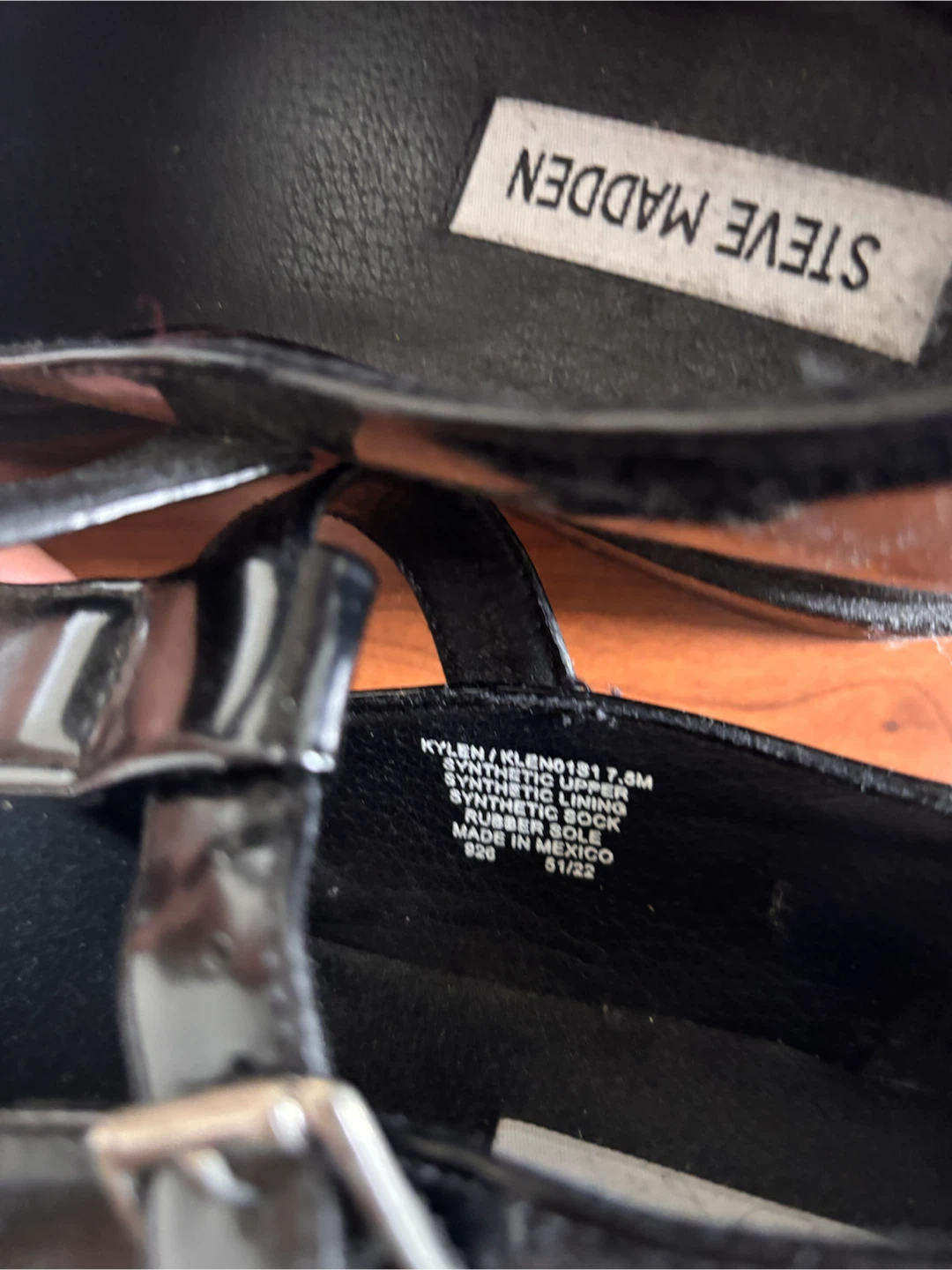 Steve Madden Black Patent Mary Jane Shoes