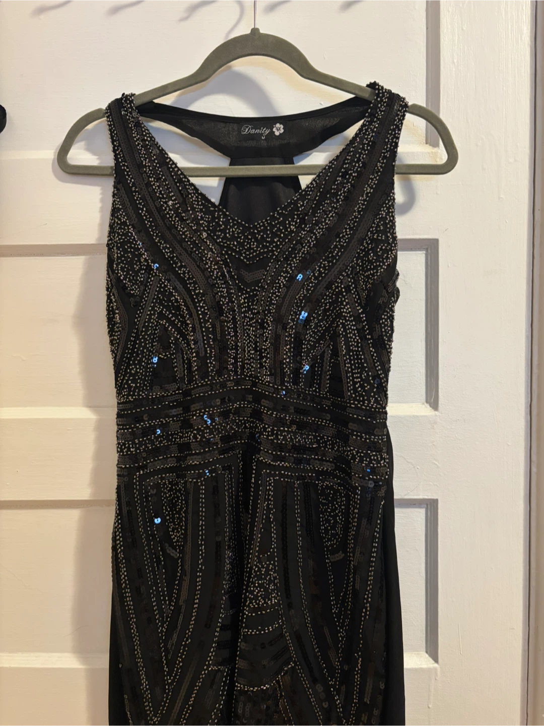 Black Embellished Flapper Dress - photo 2