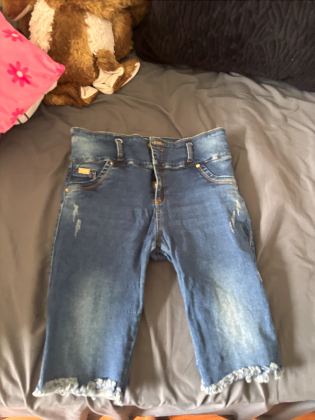 Blue Denim Capri Jeans Size 14 - photo 3