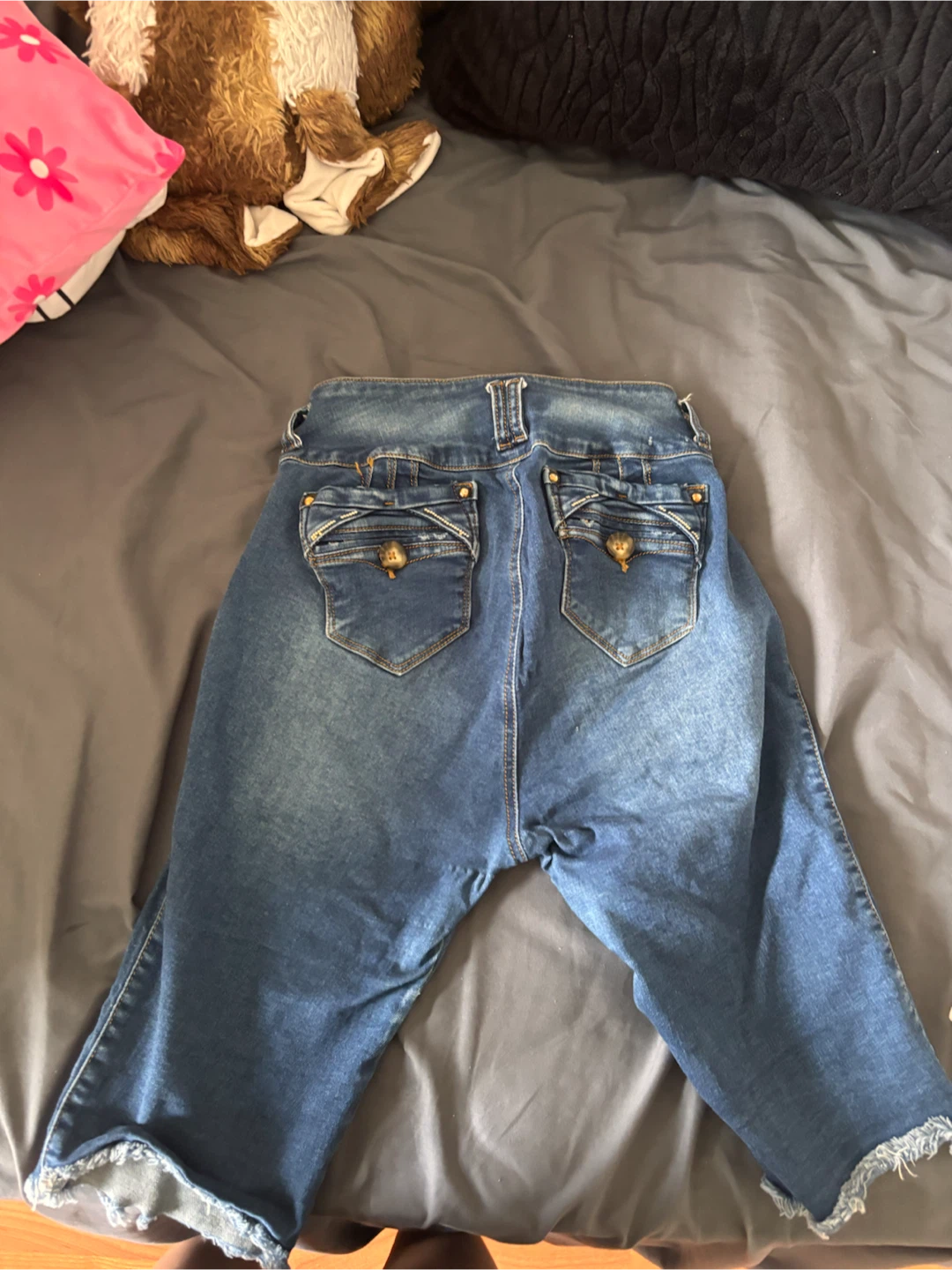 Blue Denim Capri Jeans Size 14 - photo 4