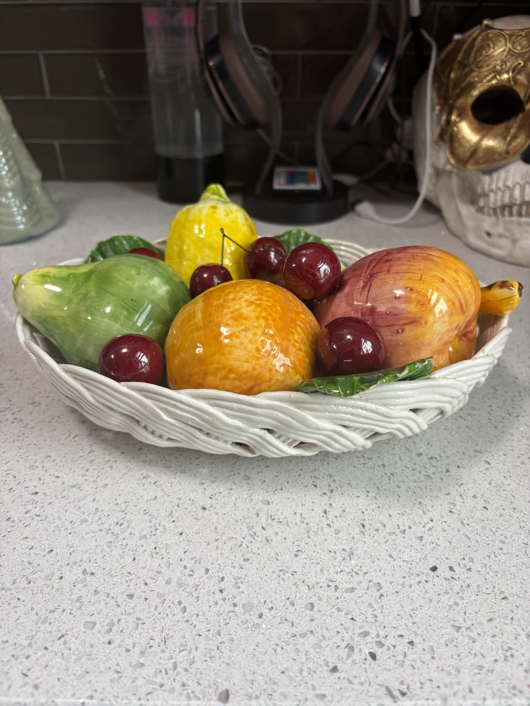 Handmade Italian Ceramic Fruit Basket - photo 2